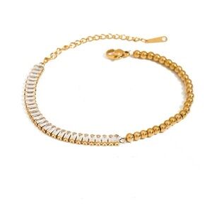 18K Gold Plated Beaded Bracelet